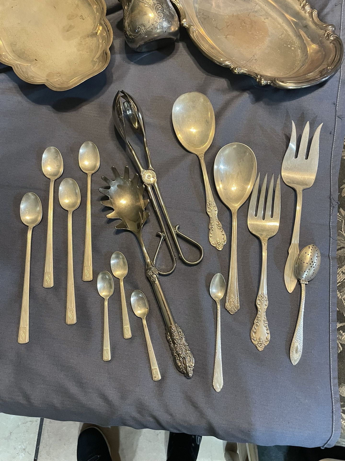 Silver and silver plated table wear various prices