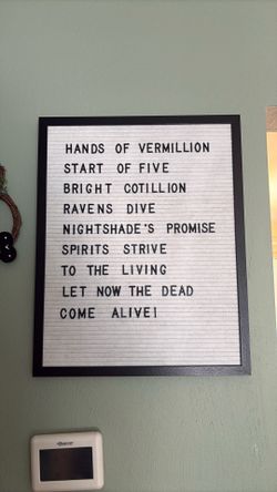 Letter board and letters