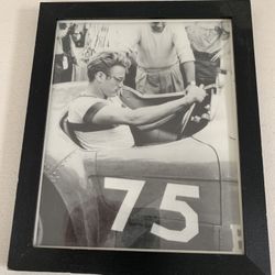 Framed James Dean Photo