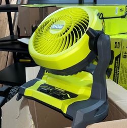 RYOBI ONE+ 18V Cordless 7-1/2in. Bucket Top Misting Fan(TOOL ONLY)