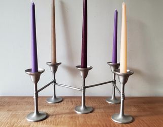 Pottery Barn Pewter Candle Holder