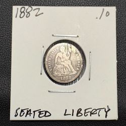 1882 Seated Liberty Dime