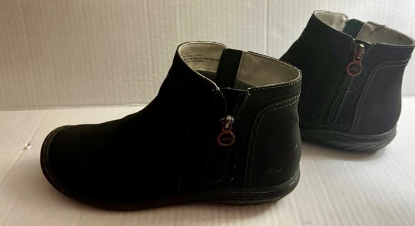 JBU by Jambu Women's Juno Winter Ankle Ladies Boots Bootie BLACK SIZE 7