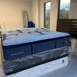 King Stearns & Foster Hybrid less than year old pet free smoke free home soft mattress I can deliver Or come see first   Retail $4,089 Your Price $875