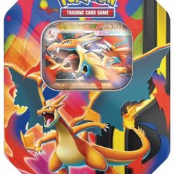 Pokemon TCG: Mega Charizard Y Tin - 4 Packs, Promo Card