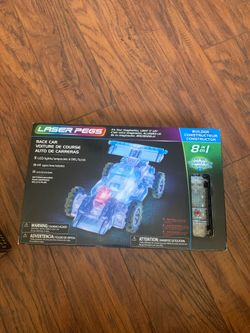 Laser pegs - race car