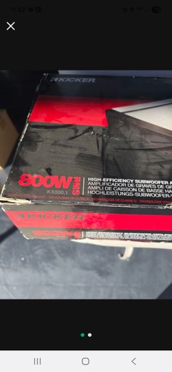 Kicker Amplifier Amp Kx 800.1 (Pioneer Kenwood Alpine Sony Skar Jl Fi Re Audio Mtx Crunch Punch Bass Car Stereo Box Subwoofer Hifonics Taramps Clarion