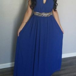 Royal blue dress