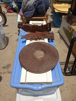 Ornate Small Hand Carved Table