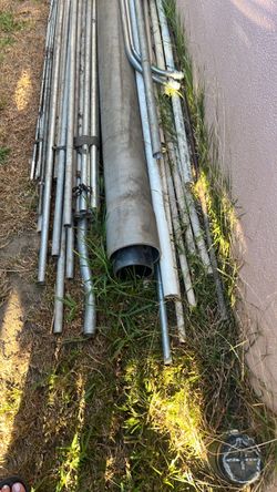 Lot of Metal Pipes and Conduit