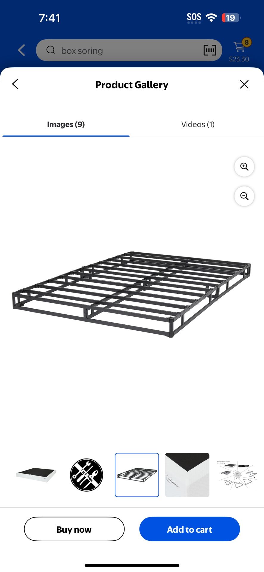9” Box Spring For King Mattress