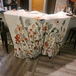 Target Linen Shower Curtain No Spots Very Cute Only Used A Few Months. New 30.00 At Target