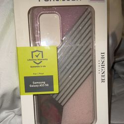 PureGear SlimShell Designer Series Case for Samsung Galaxy A53 5G - Pink Glitter
