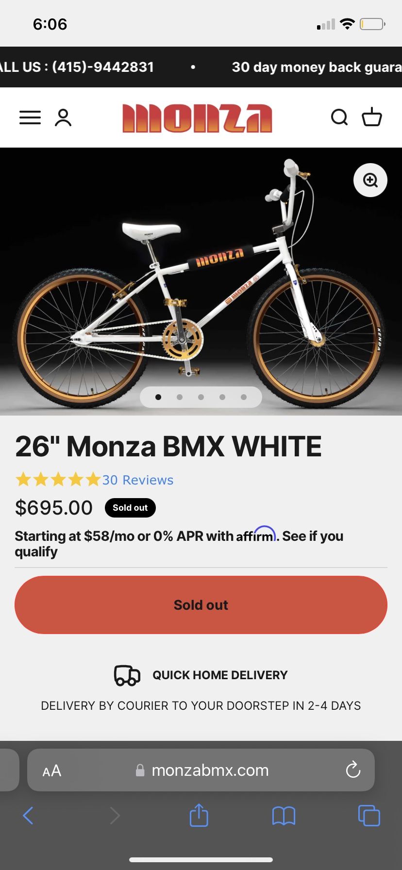 2023 Monza 26” Bmx