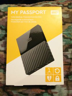 WD My passport external hard drive