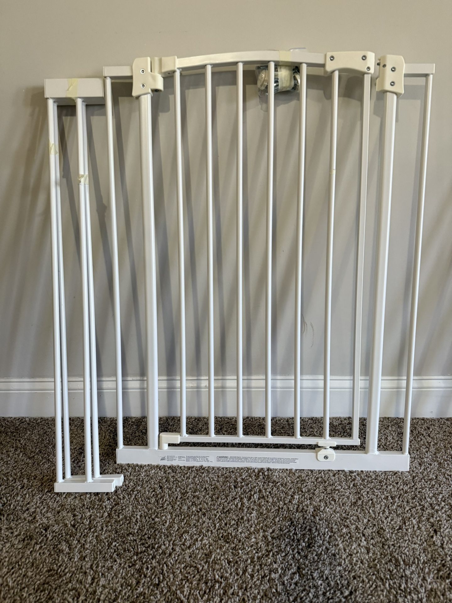 Pressure Mounted Baby Gates for Doorways, SecureTech® No-Drill, With Door, 28-42”
