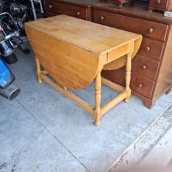 Fold Down Table With Drawer