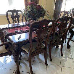 Dining Table And China  Cabitet