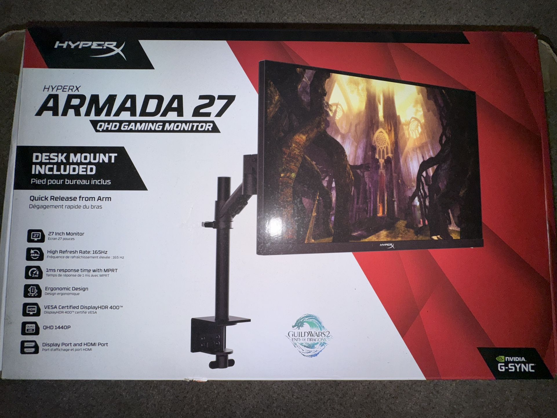 Used Hyperx Armada 1440p Monitor 27inch