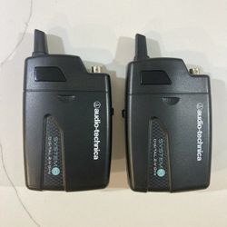 Two Audio-Technica ATW-T1001 Wireless Bodypacks, Tested and Working, Great Condition!