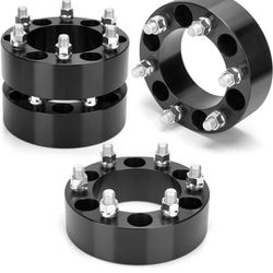 dynofit 6x5.5 to 6x5.5 Forged 2inch Wheel Spacers Adapters for 1 Silverado 1500 Sierra 1500 Yukon 2019-2024 Ram 1500 | Set of 4 Compatible wit