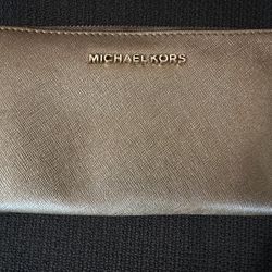 Gold Michael Kors wallet 