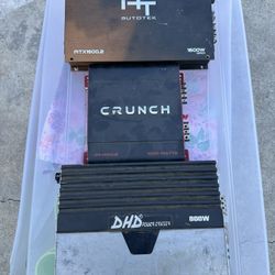 3 Subwoofer Amps 