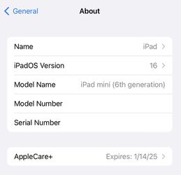 Apple iPad Mini 6th Generation - 256GB Thumbnail