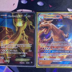 Charizard GX And EX - flash fire and detective Pikachu