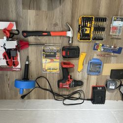 Tool Set with Drill and Accessories