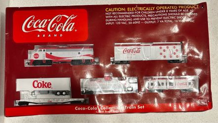 Athearn Coca-Cola Collectible Electric Train Set 1/87 Scale Set Vintage Red & White