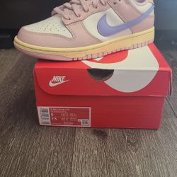 Women Nike Dunk Low Pink Oxford Size 9 W