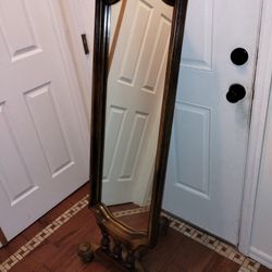 Antique Standing Wooden mirror