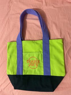Multi color Trader Joe’s tote bag