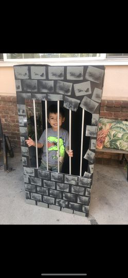 Custom Jail Cell Made From Cardboard