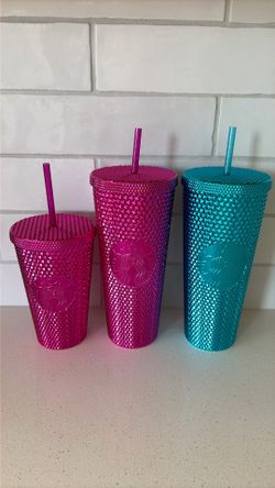 NEW Starbucks Studded Tumbler Chrome