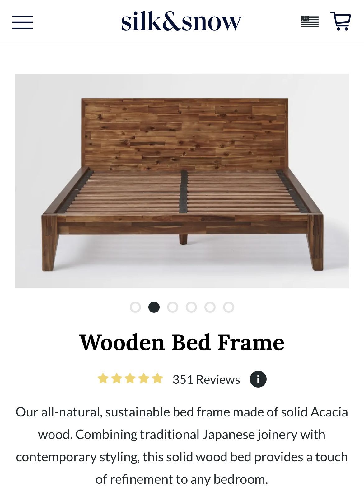 Silk & Snow / Thuma-Like King Bed Frame