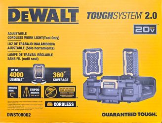 Dewalt 20v tough system work light