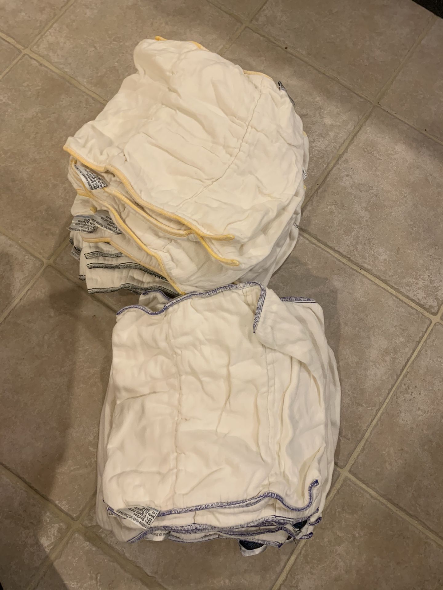 Cloth diaper prefolds