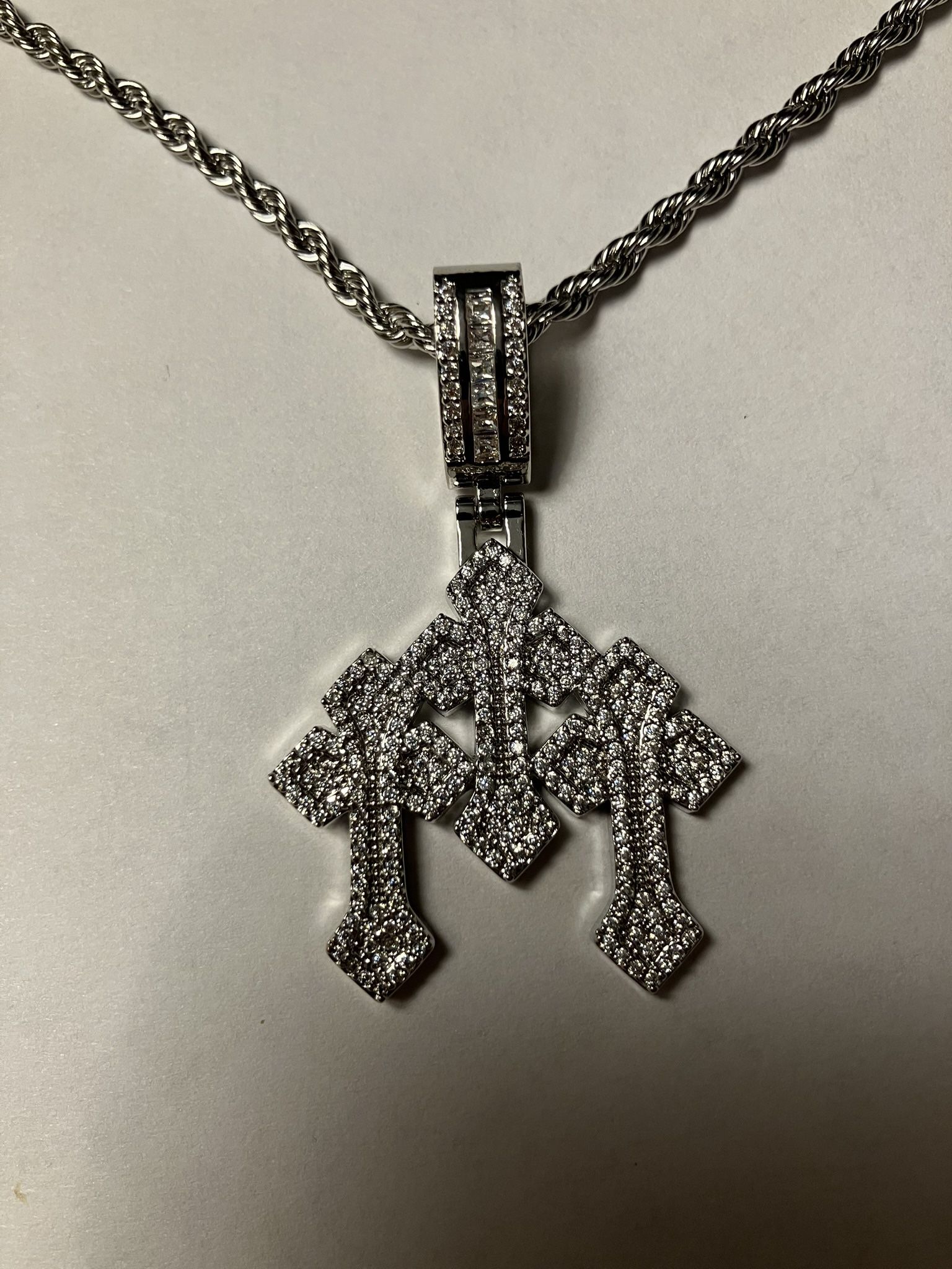 Chrome Hearts 3 Cross Necklace