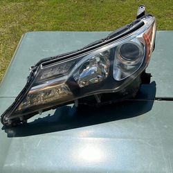 GENUINE OEM 2013–2015 TOYOTA RAV4 LEFT DRIVER SIDE HEADLIGHT – STANLEY W0836 – HALOGEN