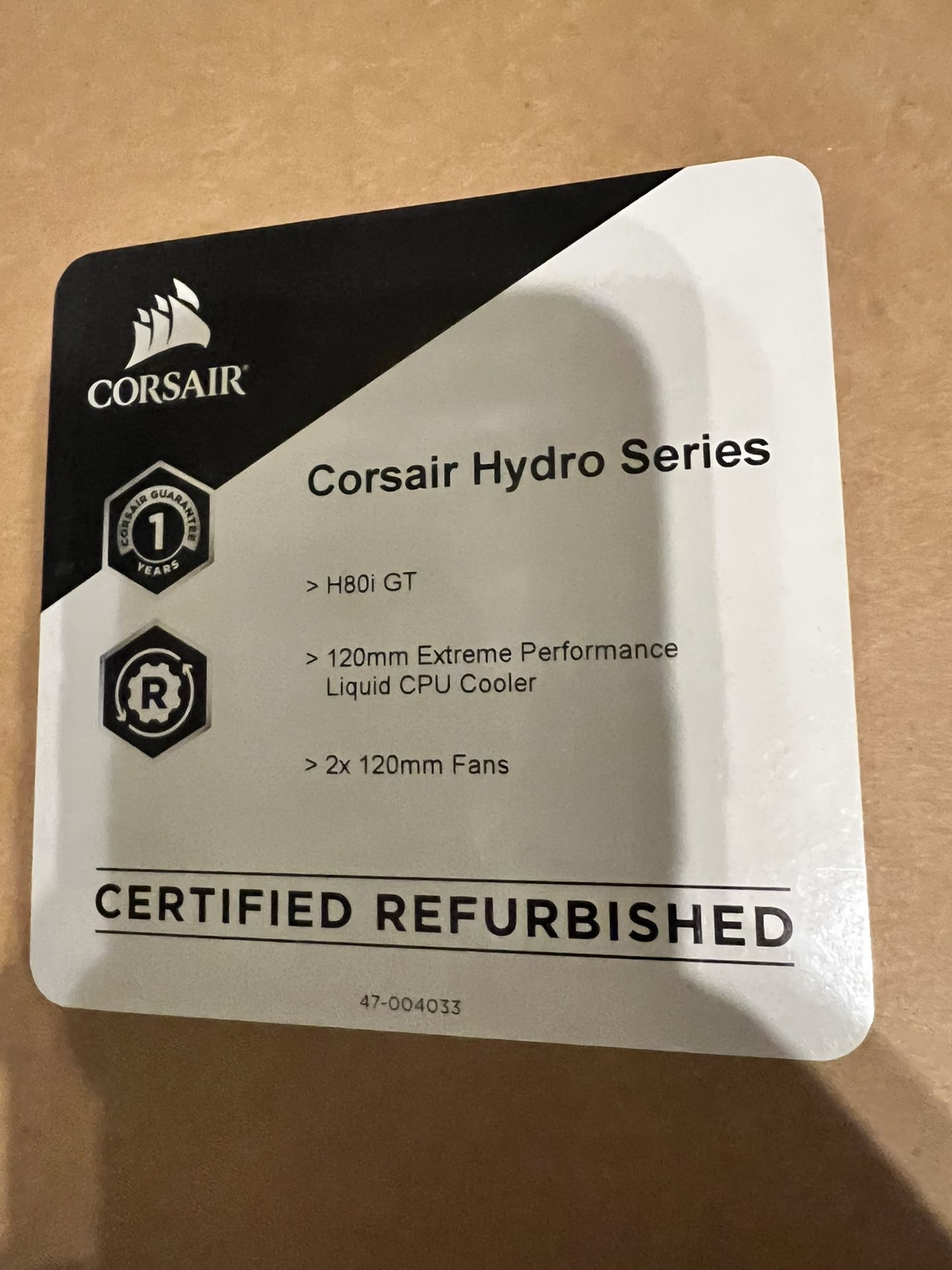 Cpu liquid cooler Corsair H80 GT