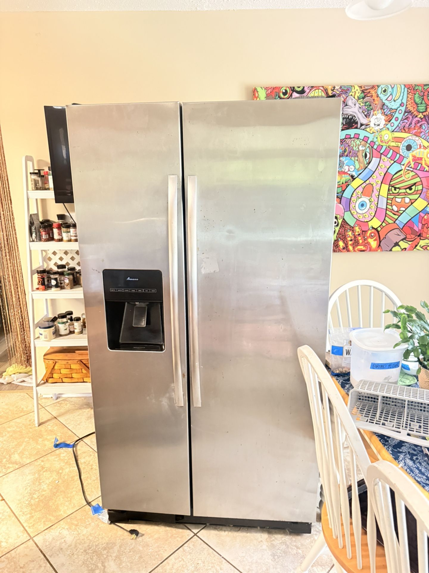 Stainless fridge 