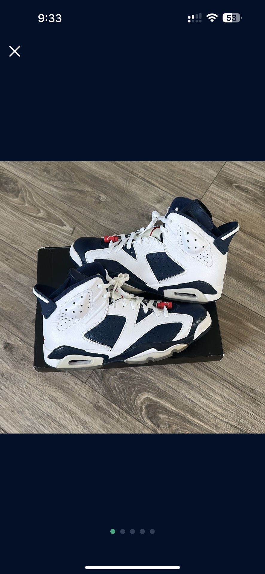 Jordan 6 Olympic Size 9