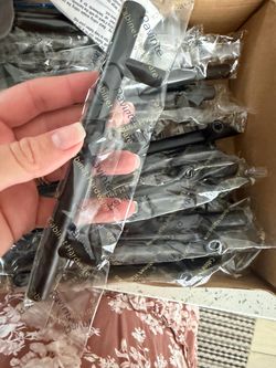 Black cabinet holders