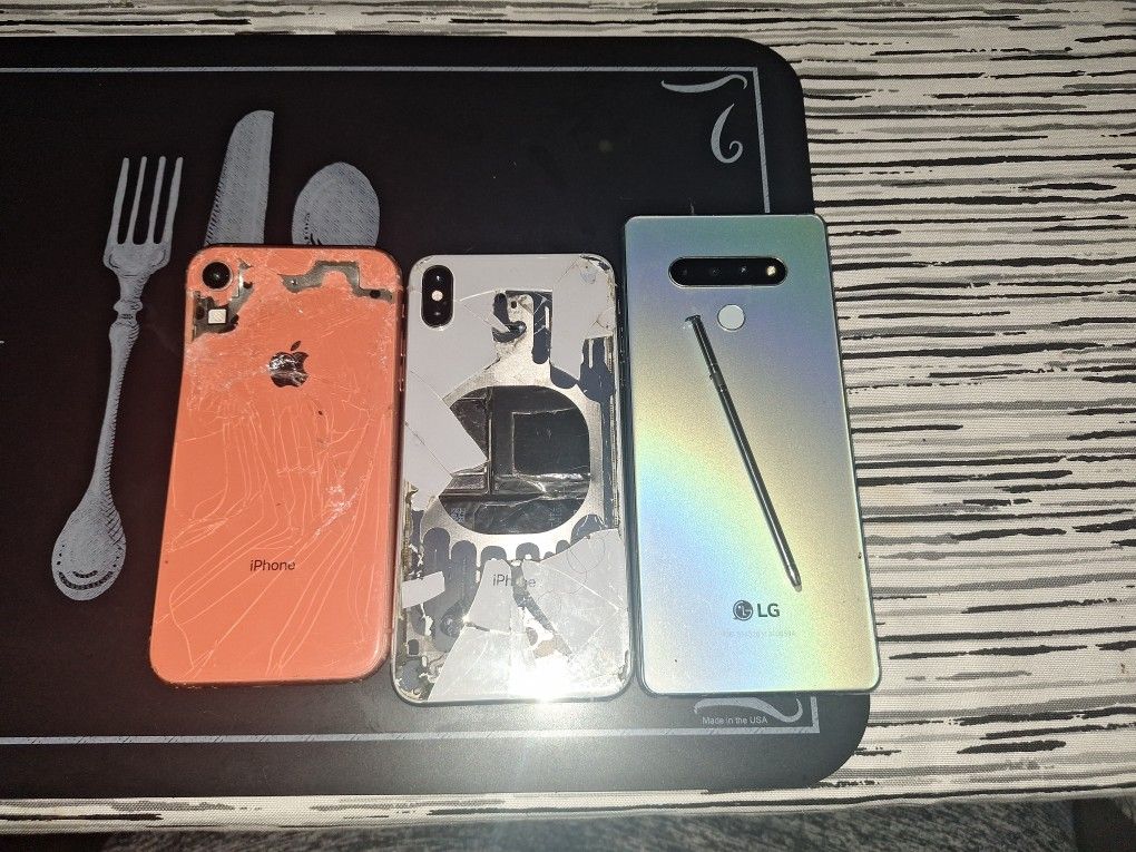 IPhone X/IPhone XS MAX/LG Stylo 6 With Stylo Pen All For Cheap.