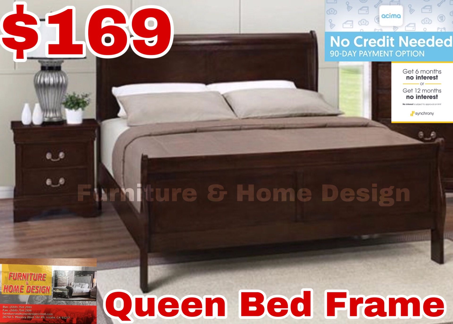 Queen bed frame