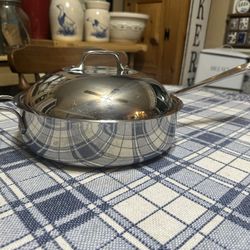 All Clad 3 Ply Stainless Steel Sauté Pan 3 Quart 