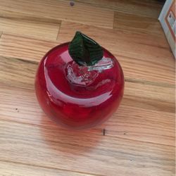 X large glass apple
