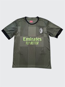 AC Milan Matteo Gabbia 2022-2023 green black soccer jersey #46 Size Small